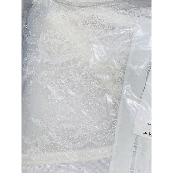 VENUS Front Close No Wire Back Support Bra #9605 White Soft Cup Lace 46C NEW - Picture 5 of 10